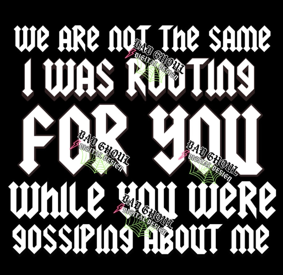 We Are Not The Same PNG Download