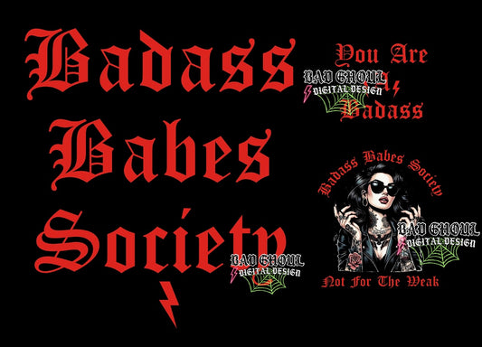 Badass Babes PNG Download 3 Files