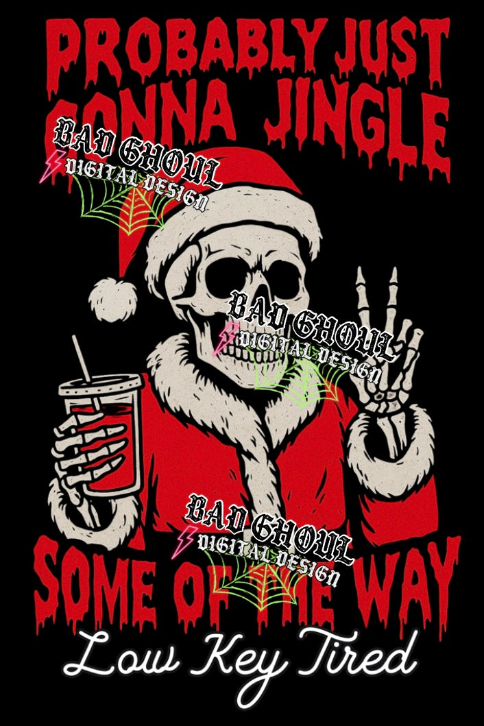 Jingle PNG DOWNLOAD Black Fabric Only