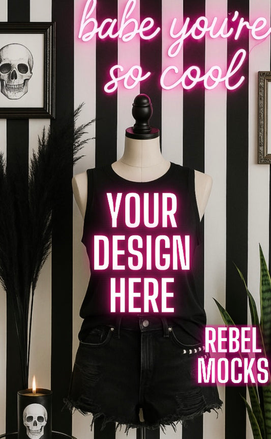 Black Tank Alternative Mockup