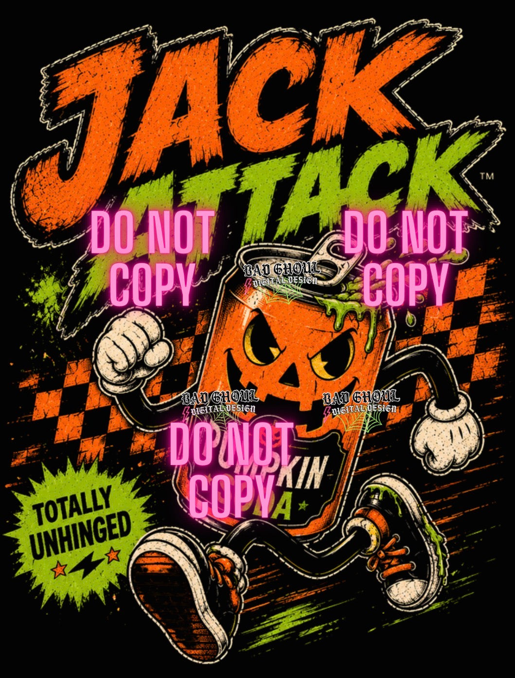 Jack Attack| PNG DOWNLOAD| Black Fabric