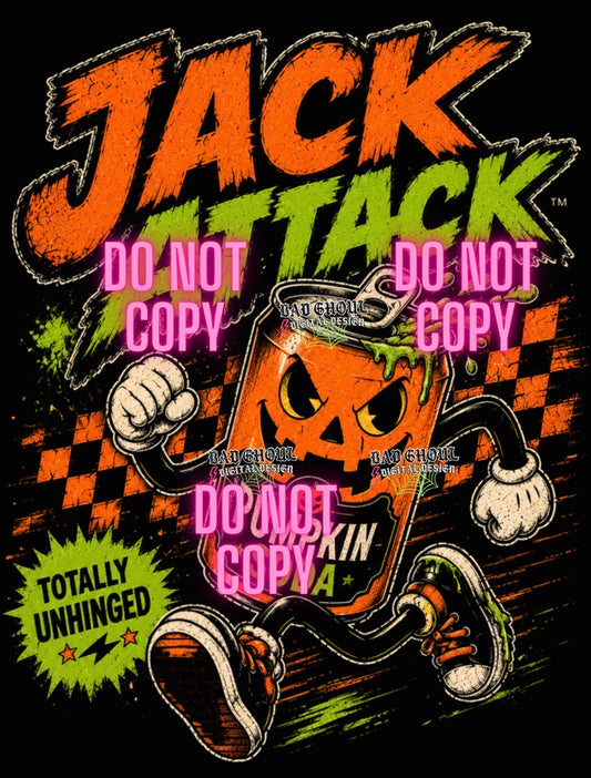 Jack Attack| PNG DOWNLOAD| Black Fabric