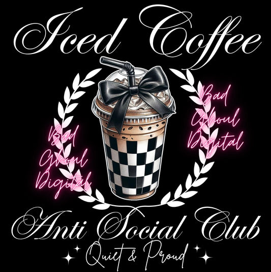 Iced Coffee Anti Social Club PNG