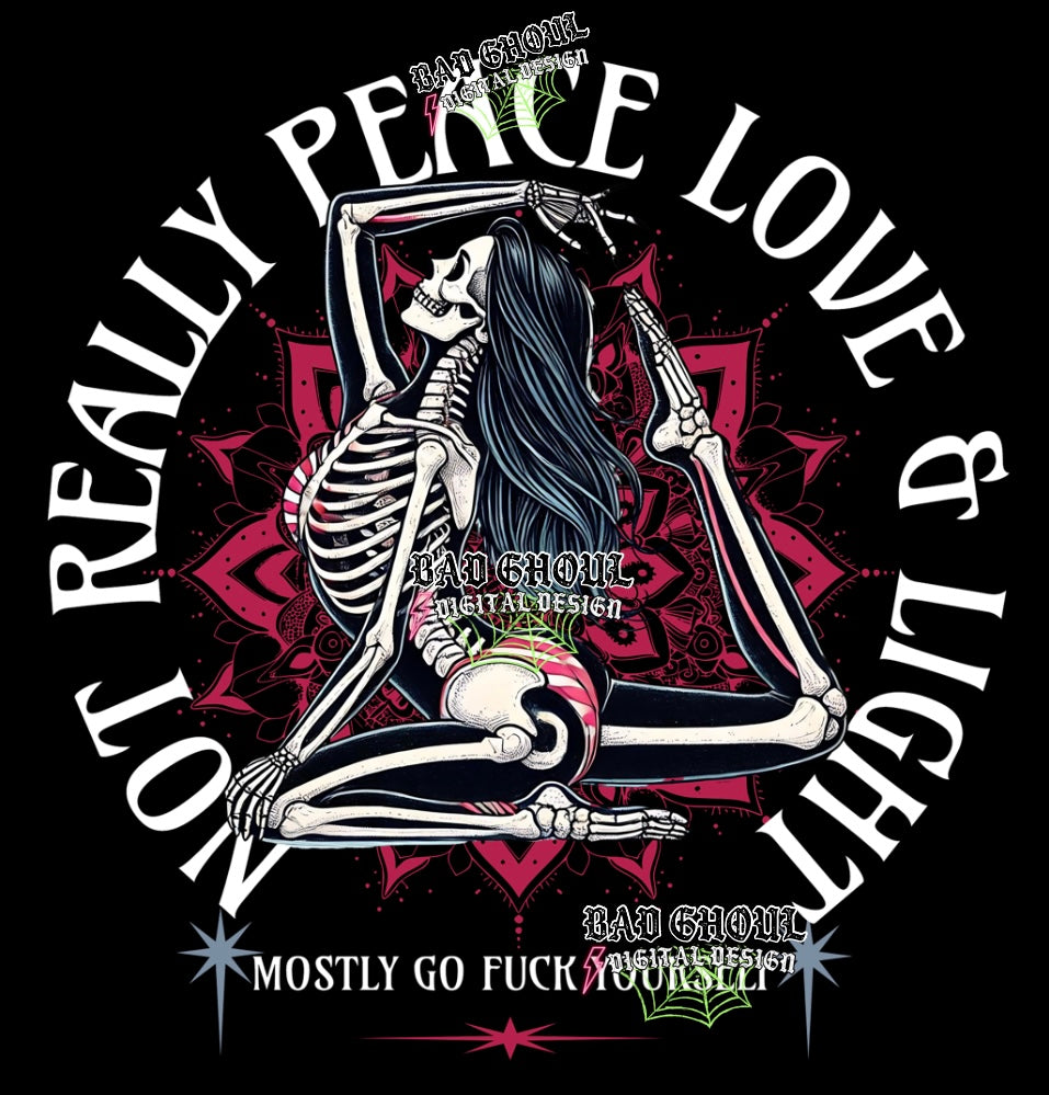Not Really Peace Love and Light Download PNG