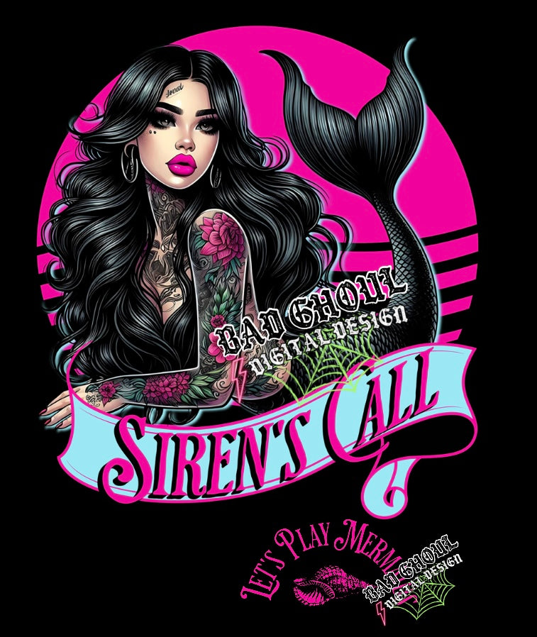 Sirens Call + Hat Design PNG Download