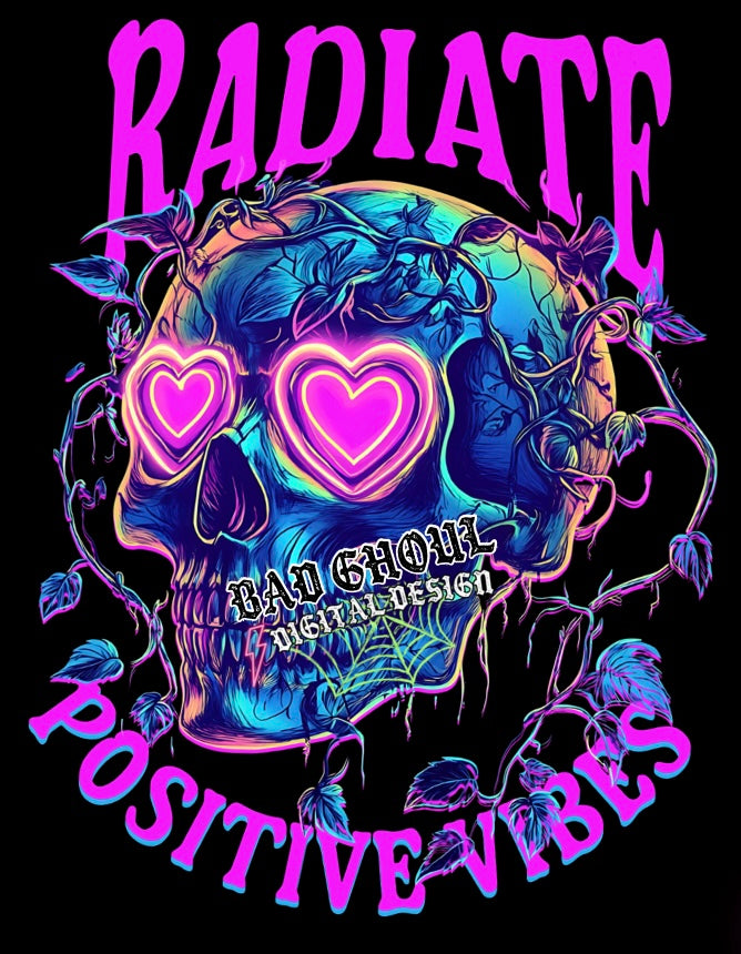 Radiate Positive Vibes PNG download