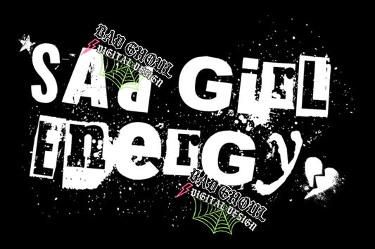 Sad Girl Energy PNG download