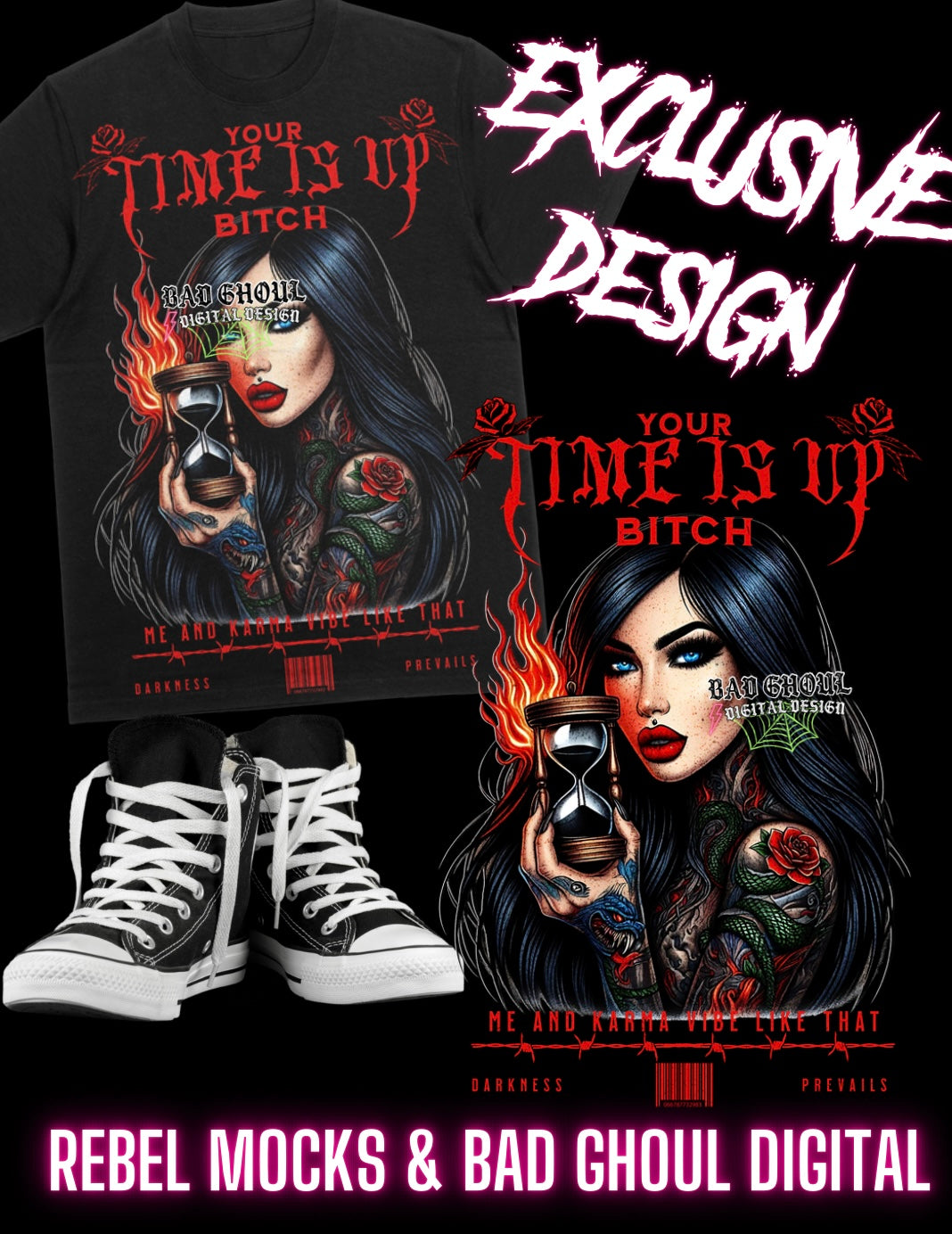 EXCLUSIVE Your Time Is Up Bitch PNG Download