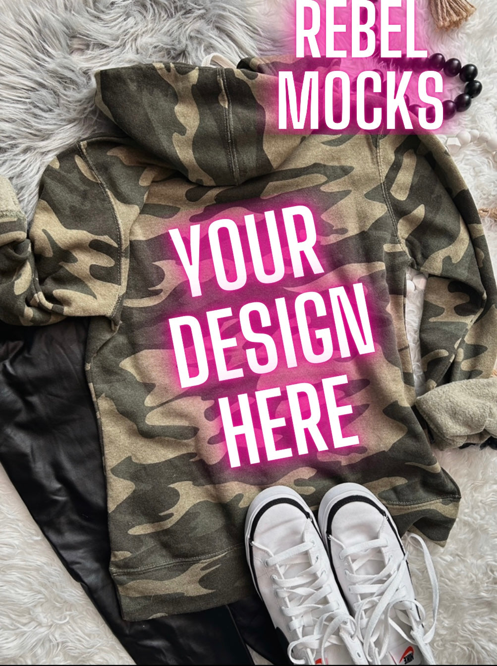 J America camo Hoodie Flat Lay Mock Up TRENDING