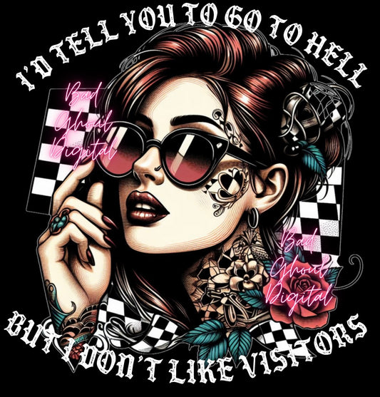 I dont Like Visitors PNG download sub & DTF friendly