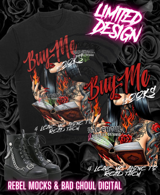 LIMITED Buy Me Books PNG DOWNLOAD Black fab is best