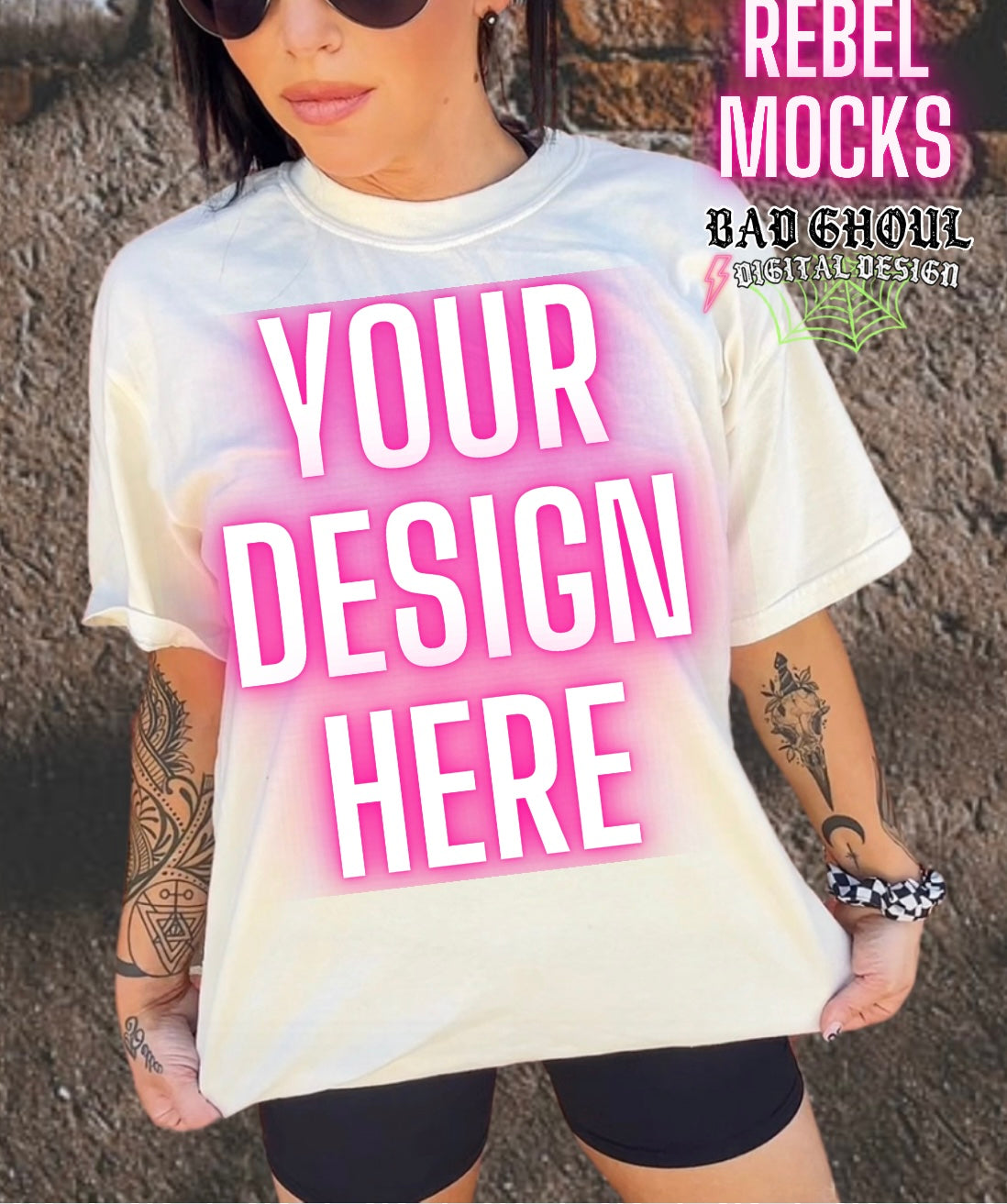 CC Ivory Tee Trendy Model Mock