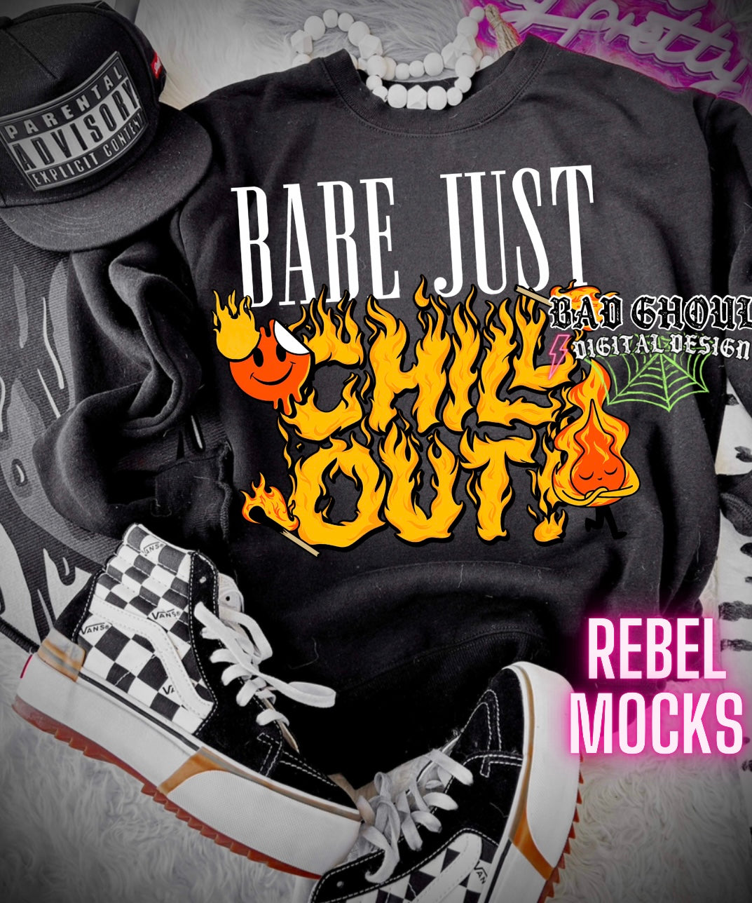 Babe Just Chill Out PNG Download