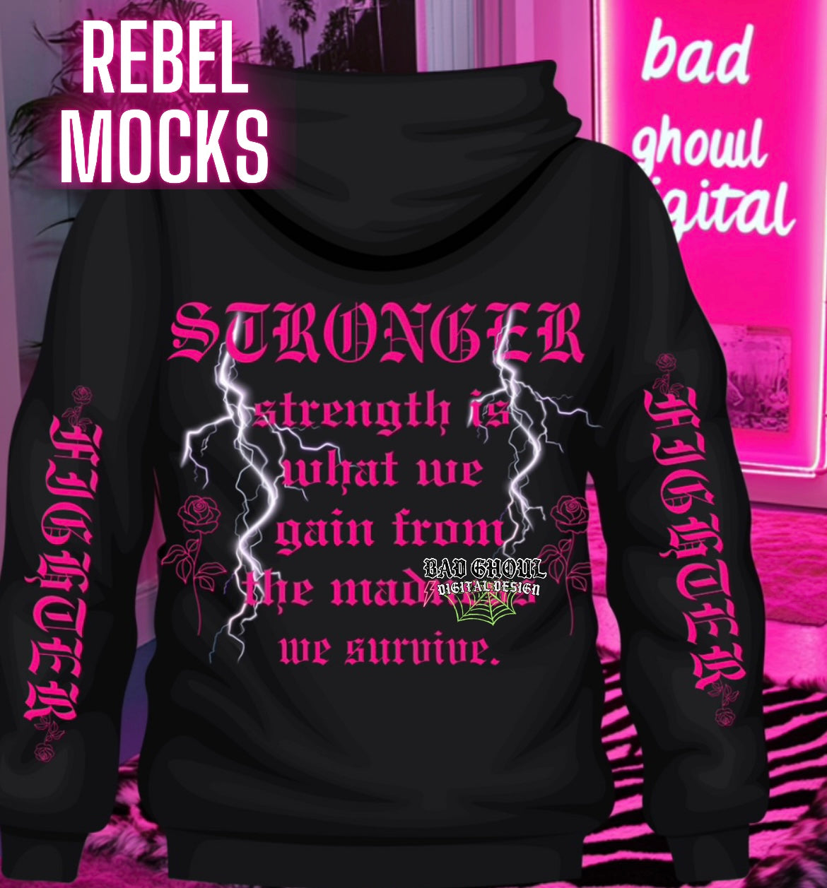Stronger + sleeve PNG Download