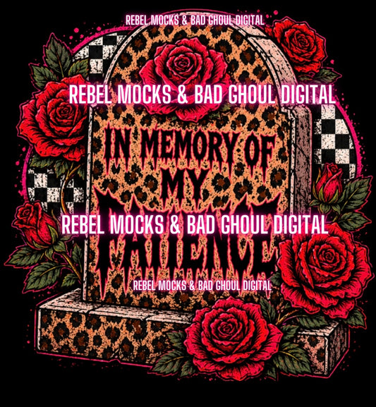 In Memory | Black Fabric Ultra Grunge |PNG DOWNLOAD