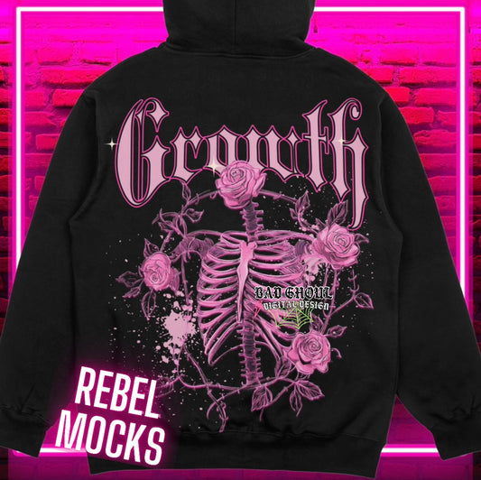 Exclusive GROWTH PNG Download (black or dark fabric)