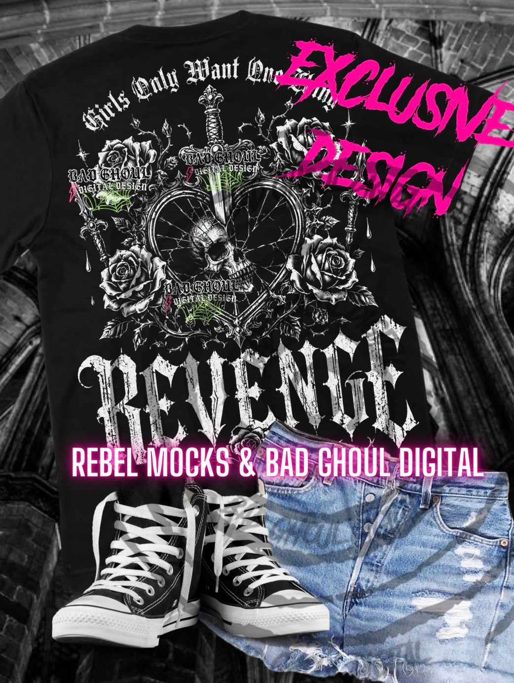 EXCLUSIVE | Revenge| PNG DOWNLOAD| Black Fabric