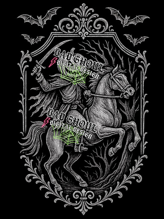 The Rider - BLACK Fabric Only PNG Download