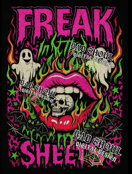 Freak In The Sheets - Black Fabric Only- PNG Download