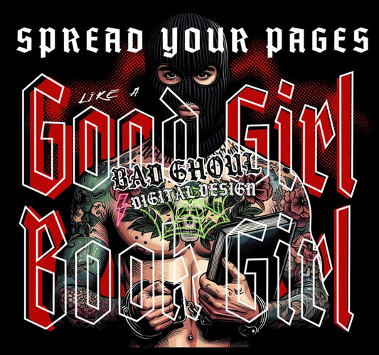 Good Girl Book Girl PNG Download