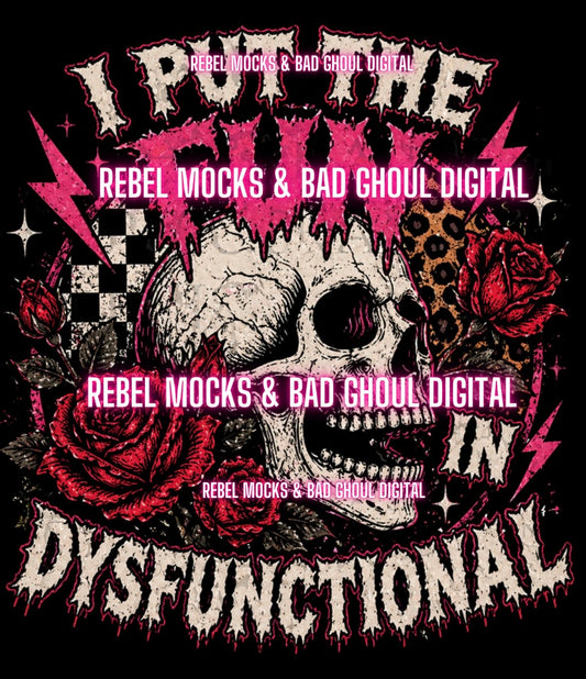 I Put The Fun| Black Fabric Ultra Grunge |PNG DOWNLOAD