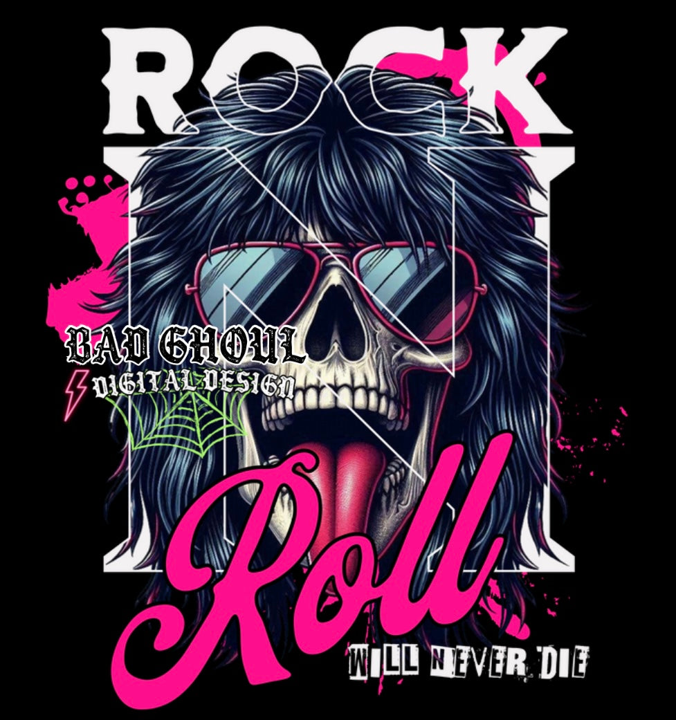 Rock N Roll Will Never Die PNG Download