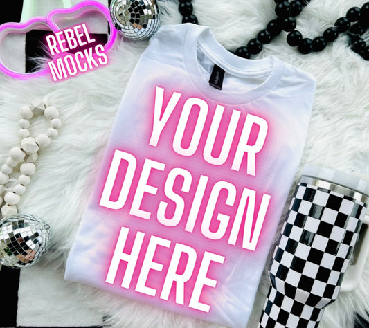 White Flat Lay Trending Mock Up Flat Lay