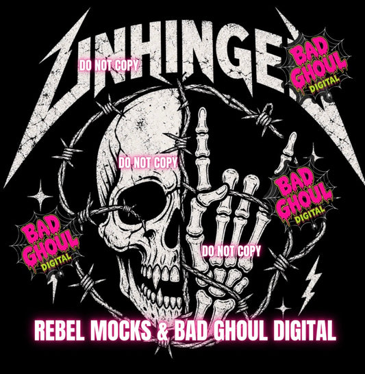 Unhinged | Black Fabric|PNG DOWNLOAD