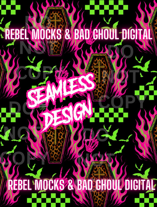 Coffin -Seamless PNG Download