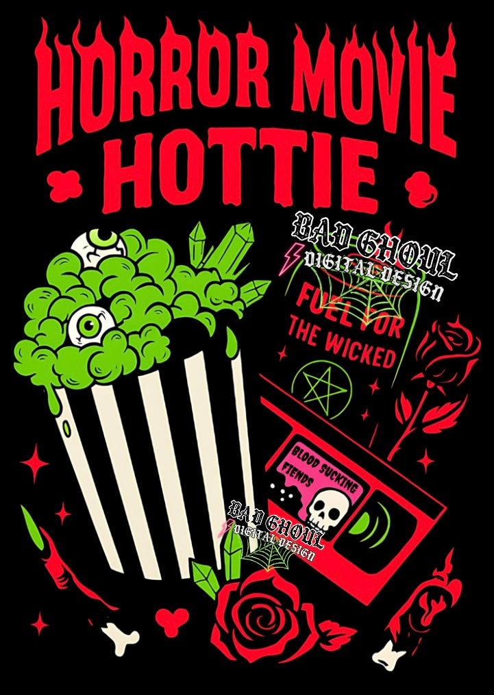 Horror Movie Hottie PNG Download Black Fabric Only