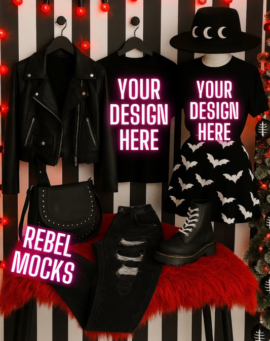 Holiday Edgy Alternative Mock  Up