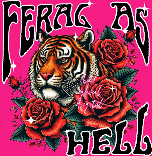 Feral As Hell PNG
