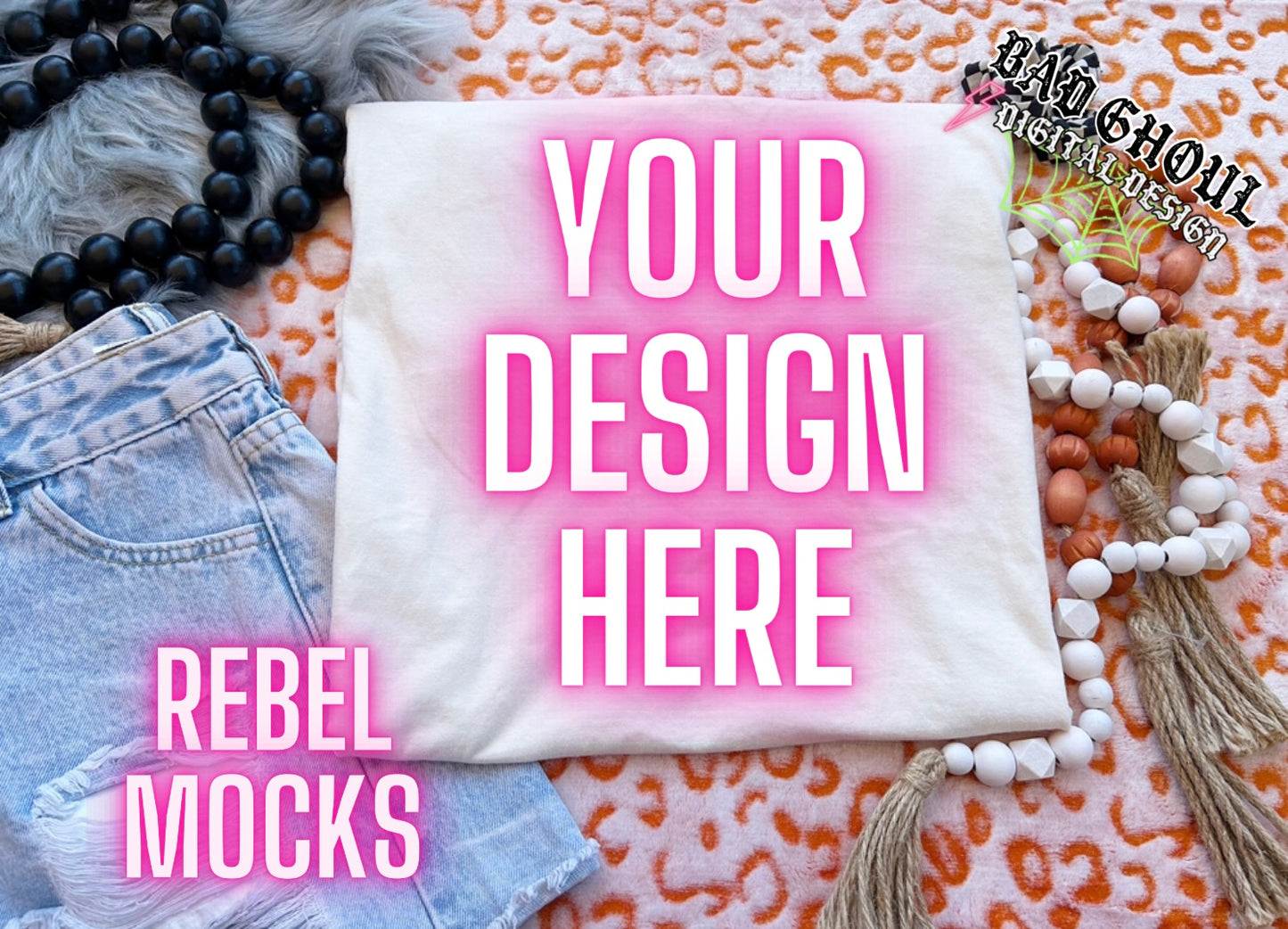 CC Ivory Boho Vibes TRENDING Flat Lay Mock up