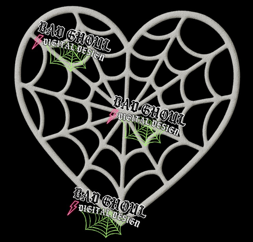Heart Web Faux Puff PNG DOWNLOAD