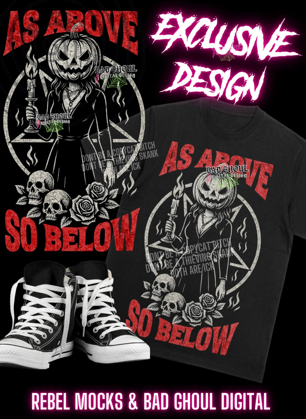 EXCLUSIVE As Above So Below- Black Only PNG Download