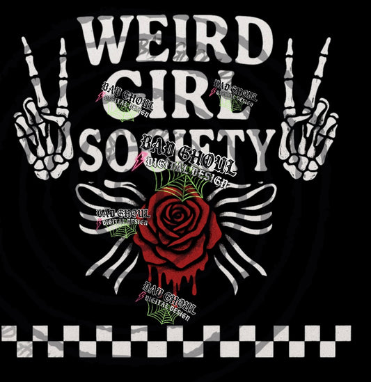Weird Girl Black Fab PNG DOWNLOAD