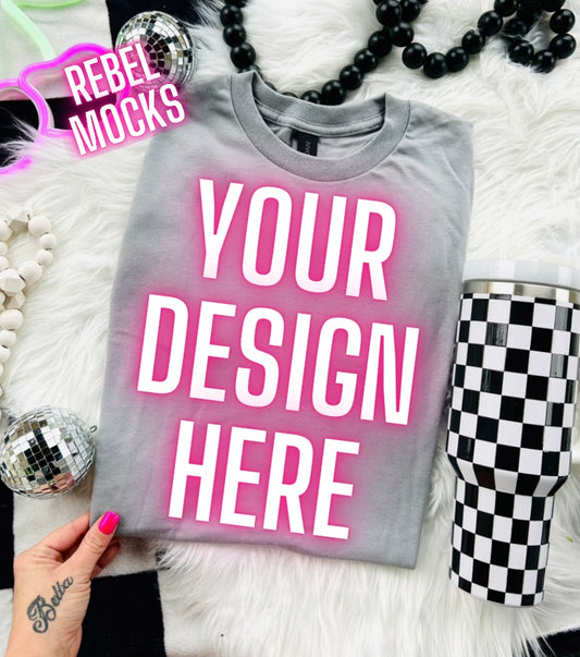 Gray Flat Lay Trending Mock Up Flat Lay
