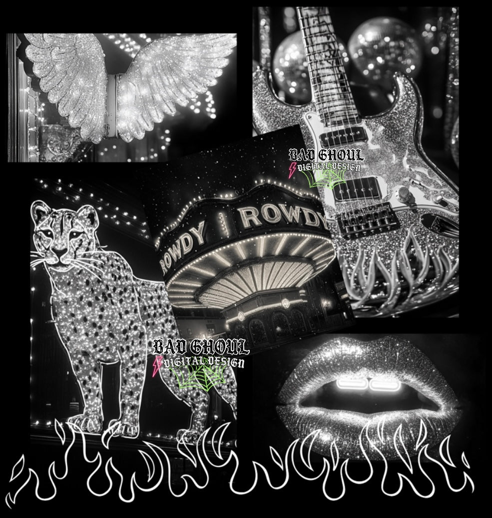 Rowdy PNG Download- BEST on black fabric
