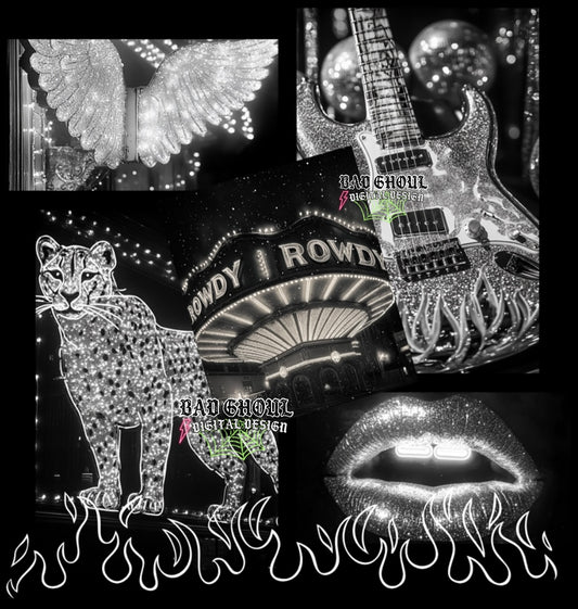 Rowdy PNG Download- BEST on black fabric