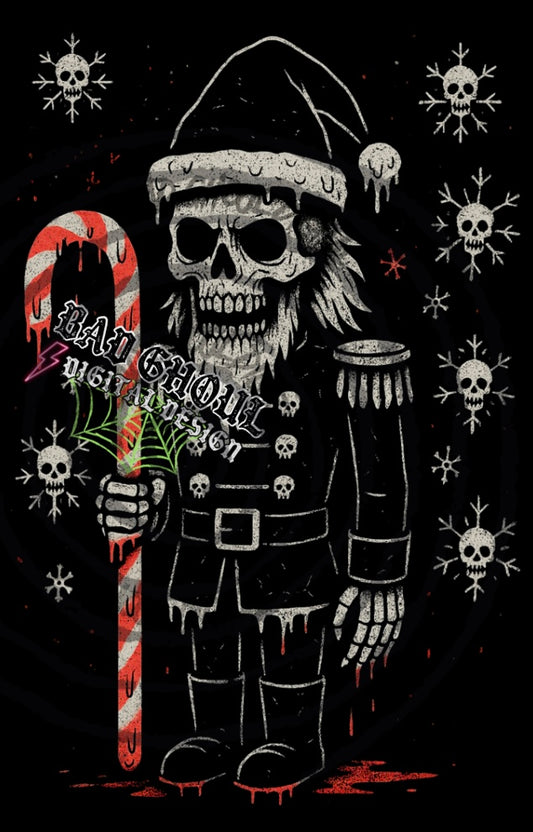 Skelly Nutcracker PNG DOWNLOAD Black Fab Only