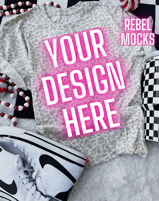 Leopard LAT Holiday Flat Lay Mock Up