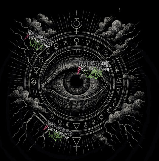 The Eye  PNG DOWNLOAD black fabric only