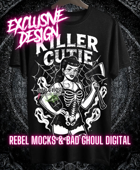 Exclusive Killer Cutie PNG DOWNLOAD Black Fabric ONLY