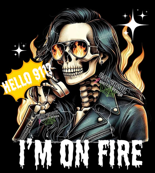 Hello 911 im on fire PNG Download