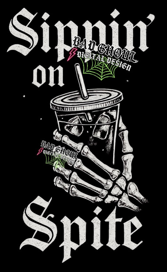 Sippin On Spite PNG Download black fab only