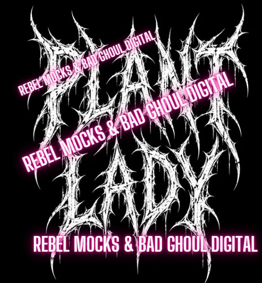 Plant Lady| PNG DOWNLOAD BLACK FAB ONLY