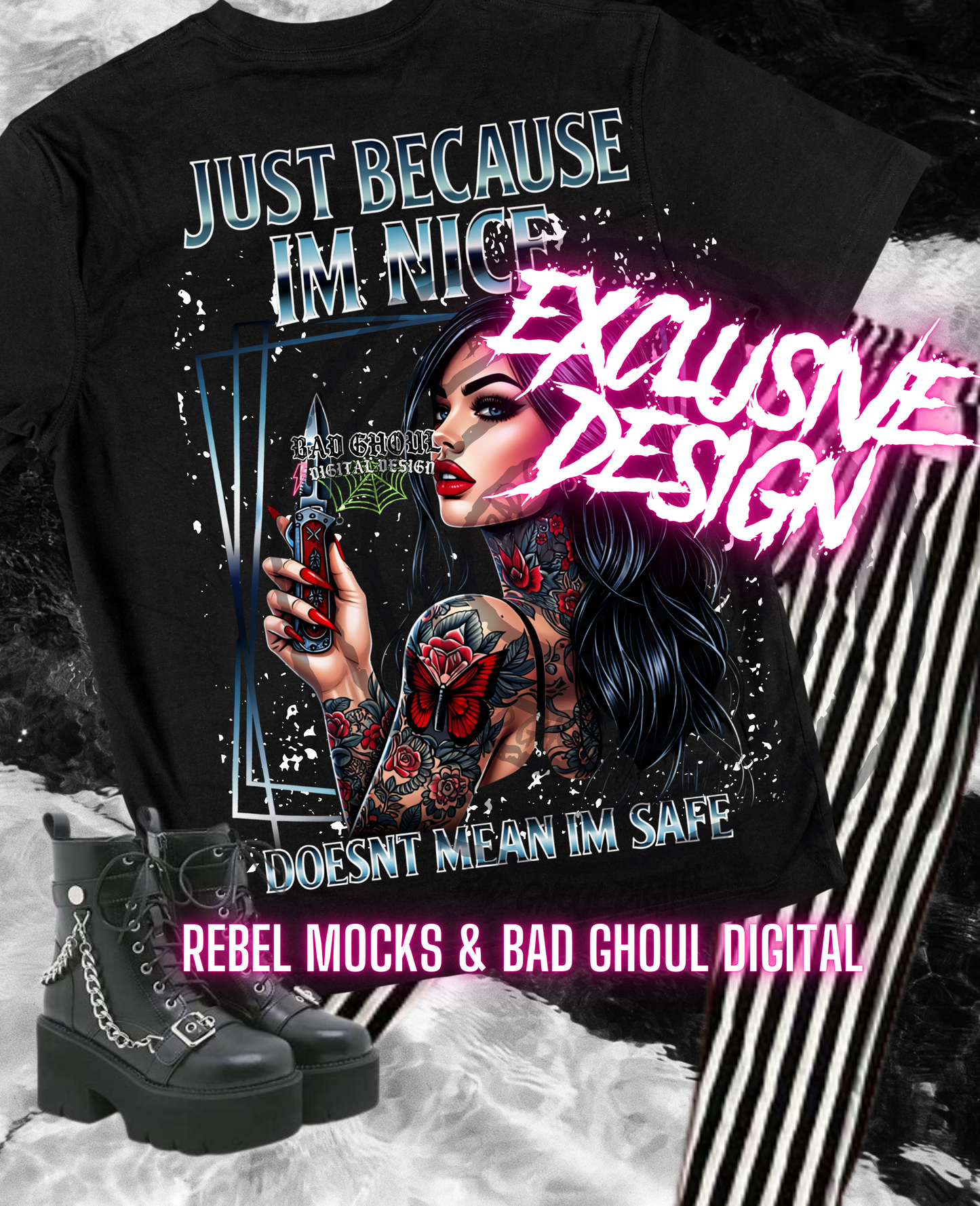 Exclusive| Just Because| Black Fab Only  PNG DOWNLOAD