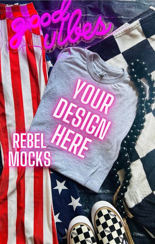 Ash Flat Lay Mock Up Patriotic