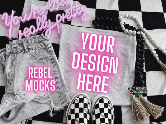 Ash Flat Lay Mock Up Trendy Vibez