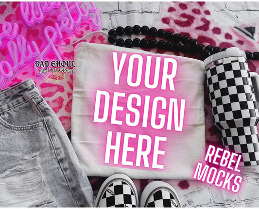 CC Ivory Flat Lay Trendy Vibez Flat Lay Mock up